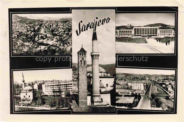 SARAJEVO Sarajewo Bosnia-Herzegovina Stadtpanorama Motive Zentrum