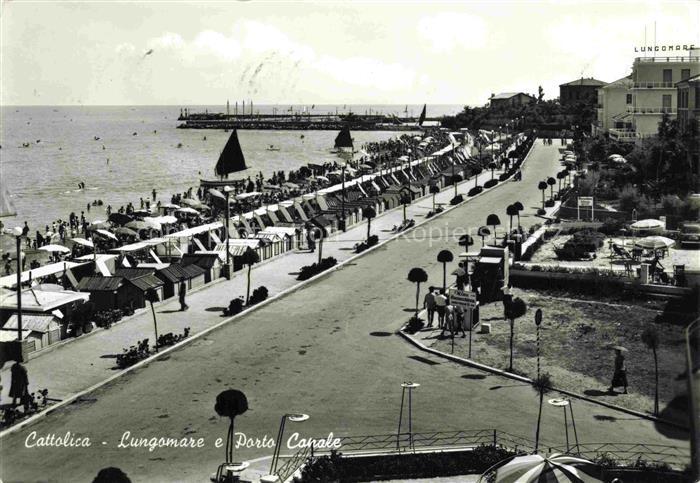 CATTOLICA  Provincia Rimini IT Lungomare e Porto Canale
