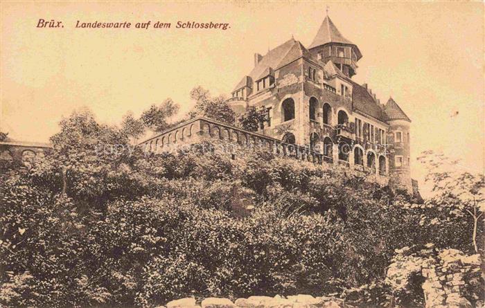 Bruex  MOST Sudetengau CZ Landeswarte auf dem Schlossberg