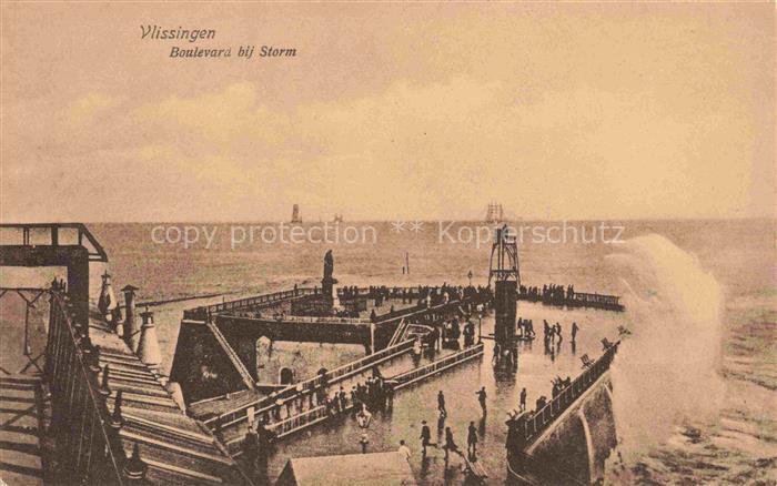 VLIssINGEN Zeeland NL Boulevard bij Storm