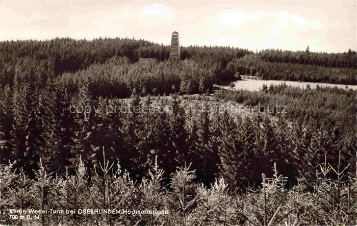 Oberhundem Kirchhundem OLPE NRW Rhein Weser Turm