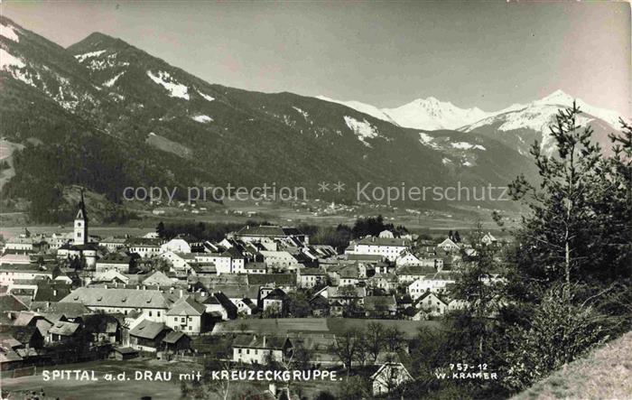 Spittal  Drau Kaernten AT mit Kreuzeckgruppe