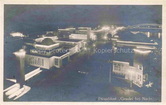DuessELDORF  CITY Gesolei bei Nacht
