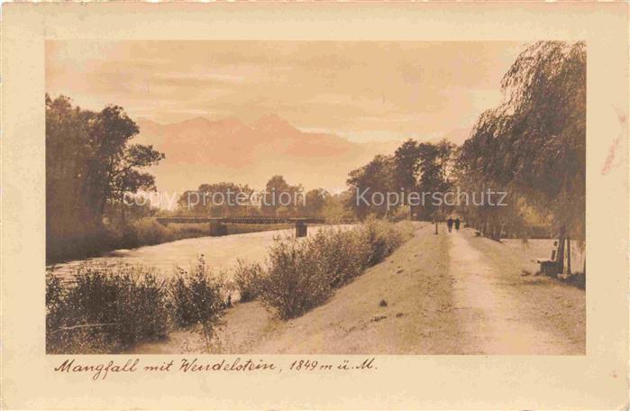 BAD AIBLING Mangfall mit Wendelstein