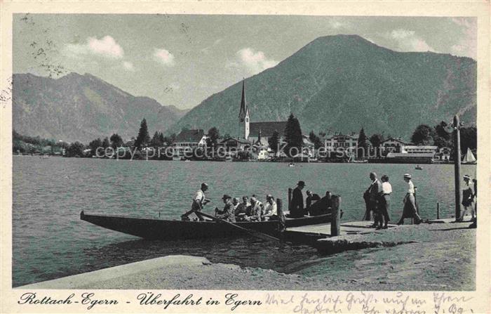 Rottach-Egern Tegernsee Bayern ueberfahrt in Egern