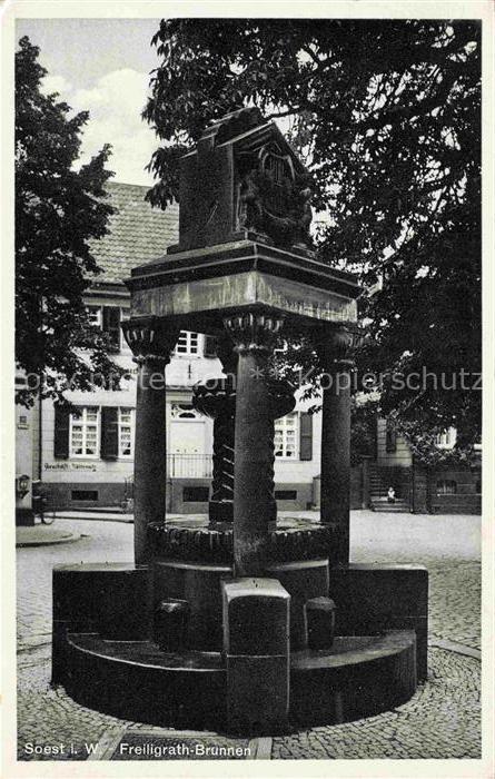 Soest DE NRW Freiligrath Brunnen