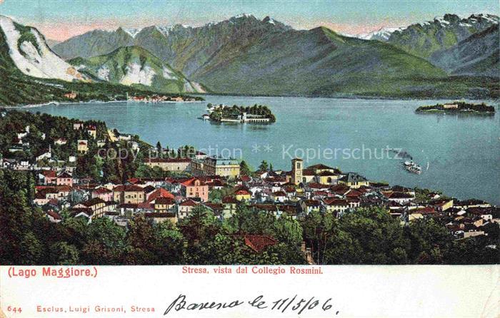 Baveno Lago Maggiore IT Stresa vista dal Collegio Rosmini