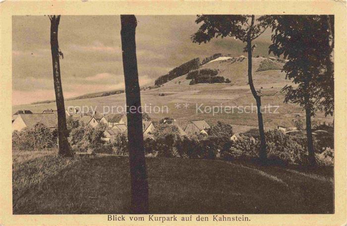 Salzhemmendorf Blick vom Kurpark auf den Kahnstein
