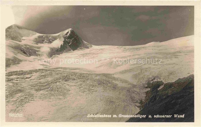 Schlattenkees Grossvenediger 3660m Hohe Tauern AT Panorama