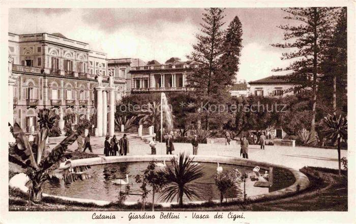 CATANIA Sicilia IT Giardino Bellini Vasca dei Cigni