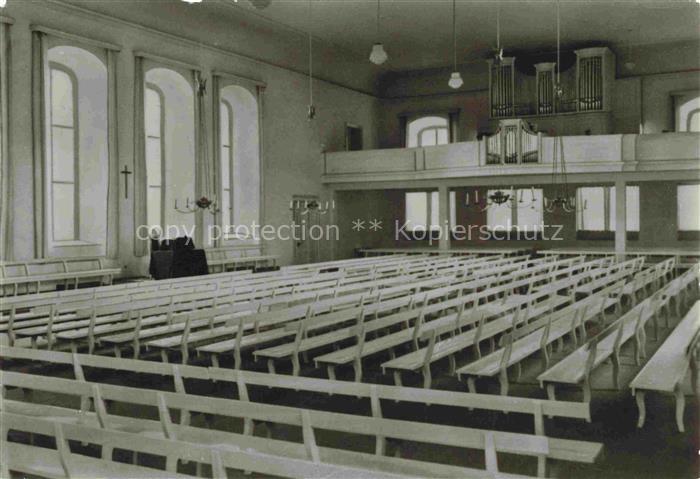 Herrnhut Sachsen Kirchensaal der EBU