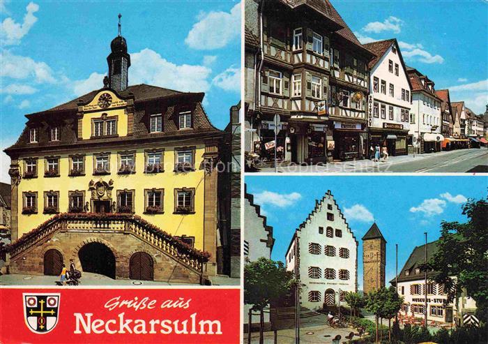 Neckarsulm BW Rathaus Strassenpartie Deutsches Museum