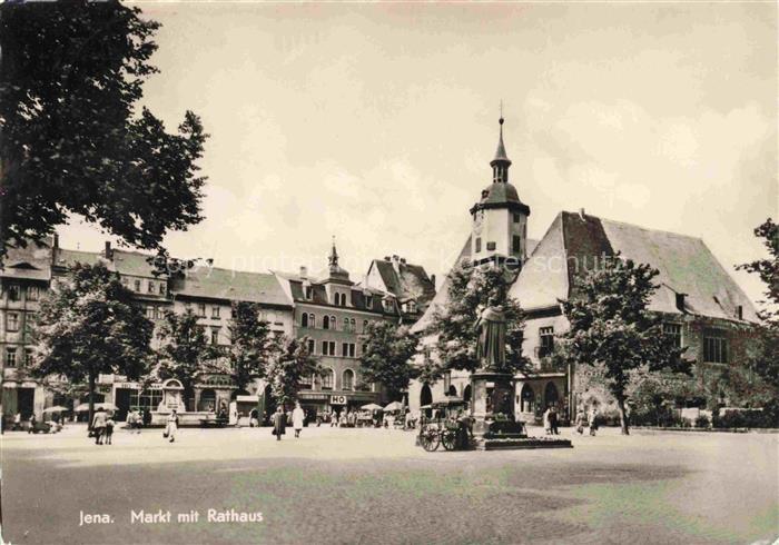 JENA  Thueringen Markt mit Rathaus