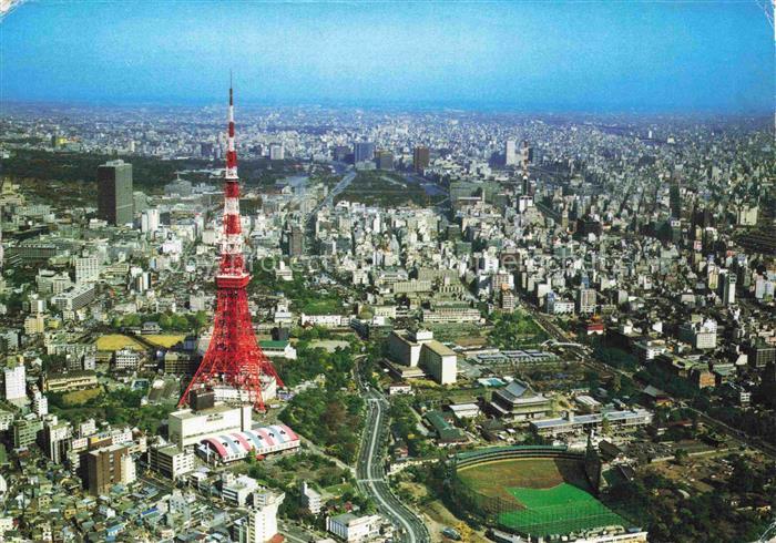 Tokyo TOKIO Japan Tokyo Tower Fliegeraufnahme