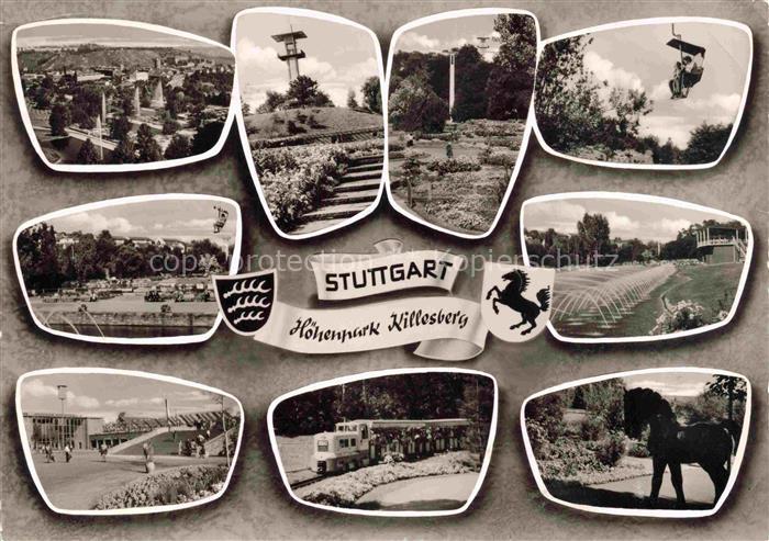 STUTTGART  CITY Hoehenpark Killesberg Teilansichten
