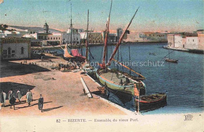 BIZERTE Tunesie Ensemble du vieux Port