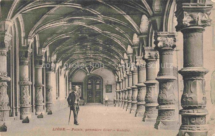 LIEGE  Luettich Luik Belgie Palais premiere Cour Galerie