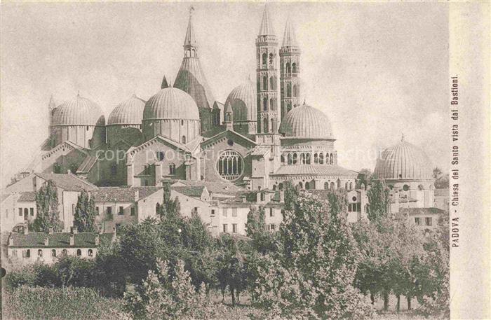 PADOVA Veneto IT Chiesa del Santo vista dal Bastion