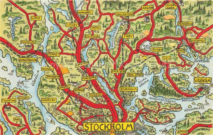 STOCKHOLM  Sweden Gebietskarte