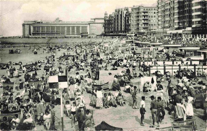 OSTENDE Oostende West-Vlaanderen Belgie La Plage et le Kursaal