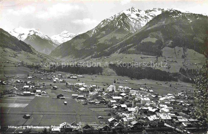 Mittersill Oberpinzgau AT Fliegeraufnahme mit Felbertauern und Pihaper