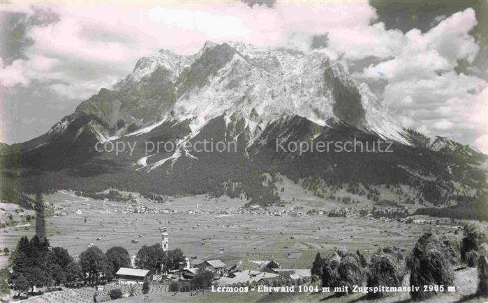 Lermoos Tirol AT Ehrwald mit Zugspitzmassiv