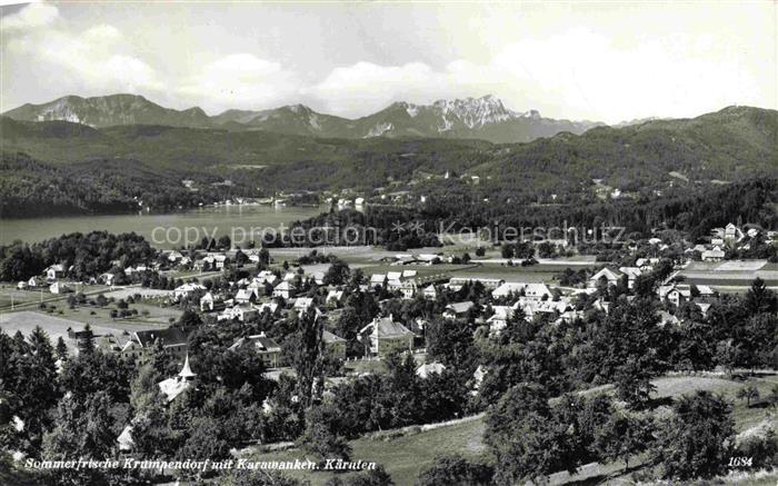 Krumpendorf Woerthersee Kaernten AT mit Karawanken