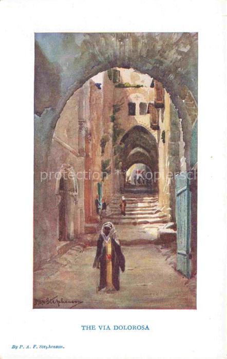 Jerusalem  Yerushalayim Israel Gasse Motiv