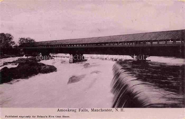 Manchester New Hampshire USA Amoskeag Falls