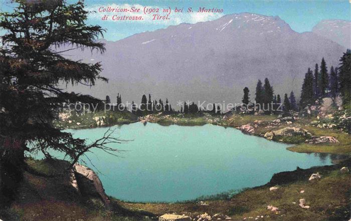 Colbricon-See San Martino di Castrozza Trentino IT Panorama