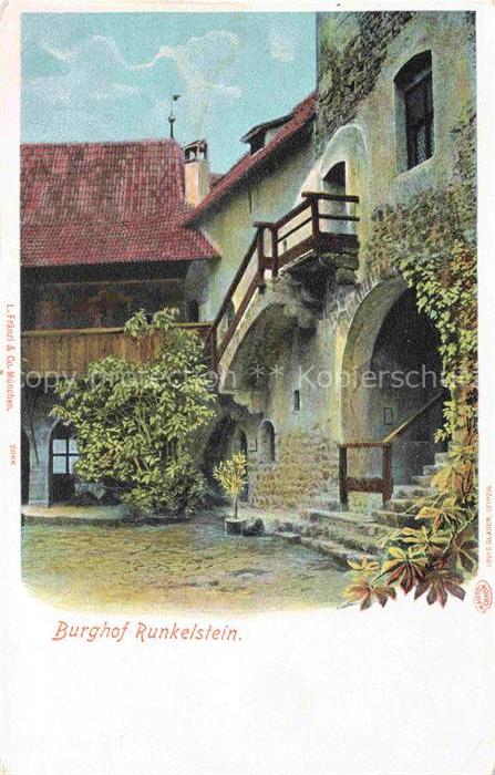 Runkelstein Schloss Bozen Bolzano Suedtirol IT Burghof Runkelstein