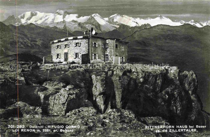 Rittnerhornhaus Rifigio Corno di Renon 2261m Bolzano IT Panorama