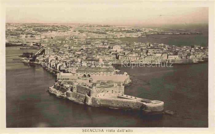 SIRACUSA Syrakus Sicilia IT Fliegeraufnahme