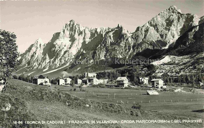 Borca di Cadore Belluno Veneto IT Frazione di Villanova Croda Marcora e Bel Pra