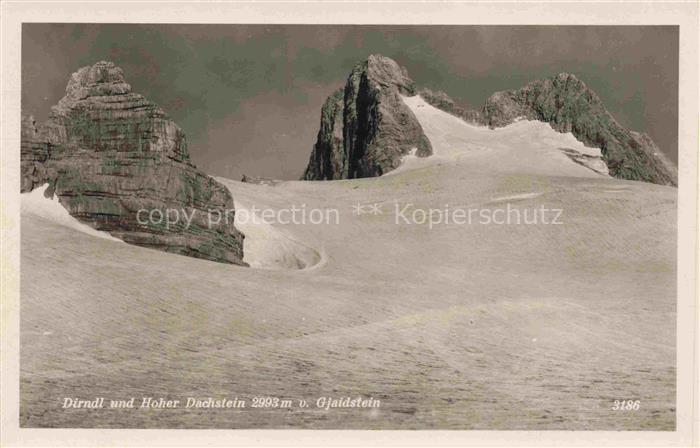 Hoher Dachstein 2995m Ramsau Dachstein Steiermark AT Dirndl und Hoher Dachstein