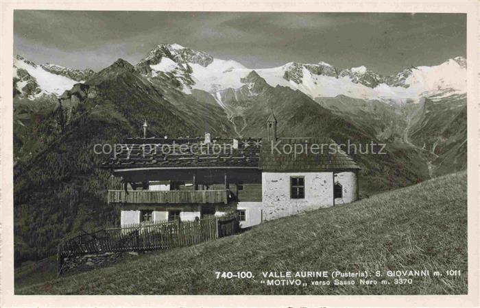 Valle Aurine Pusteria Pustertal Bolzano Suedtirol IT San Giovanni Motivo verso S