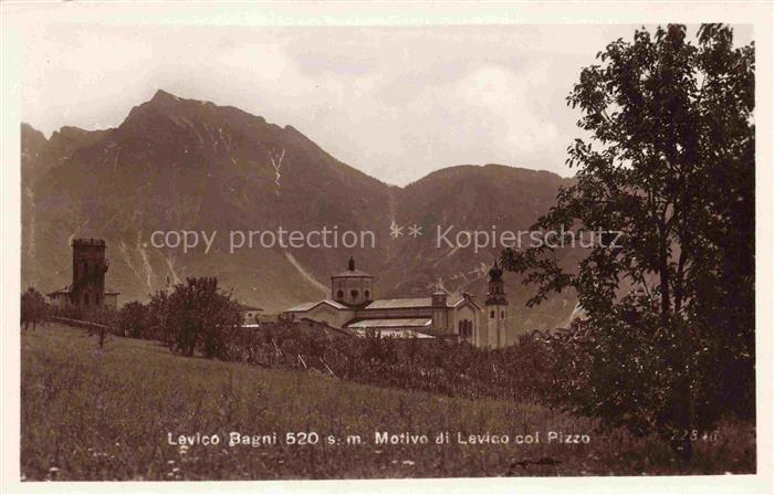 Levico Bagni Terme Trentino IT Motivo di Levico col Pizzo