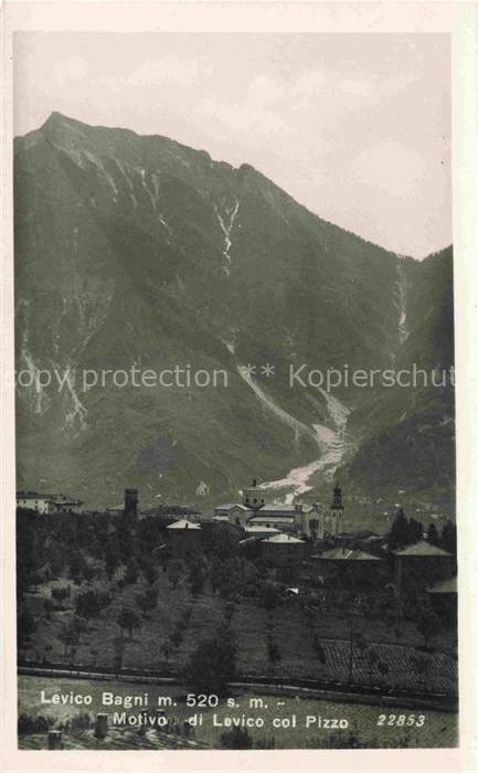 Levico Bagni Terme Trentino IT Motivo di Levico col Pizzo