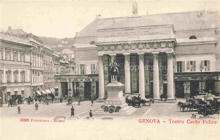 GENOVA Genua Liguria IT Teatro Carlo Felice
