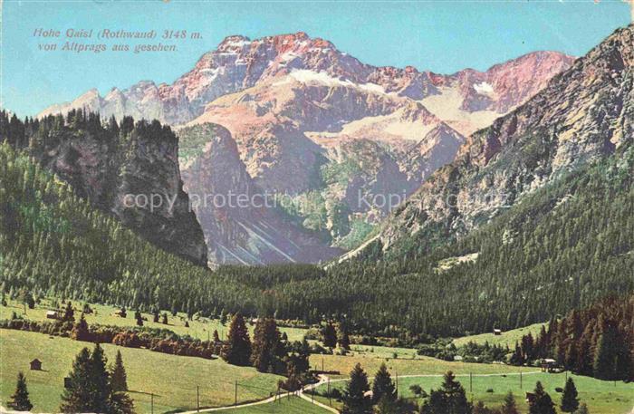 Altprags Alt-Prags Braies Bolzano IT Hohe Geisl Rothwand