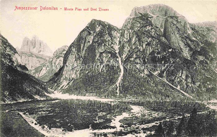 Monte Pian Monte Piana 2324m Dolomiti IT Ampezzaner Dolomiten mit den Drei Zinne