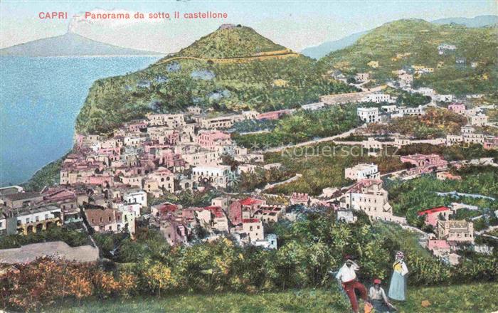 CAPRI Golfo di Napoli Campania IT Panorama da sotto il castellone