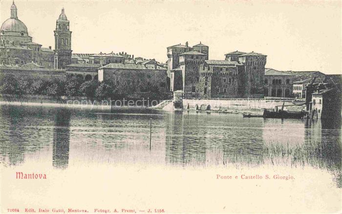 Mantova Mantua IT Ponte e Castello San Giorgio