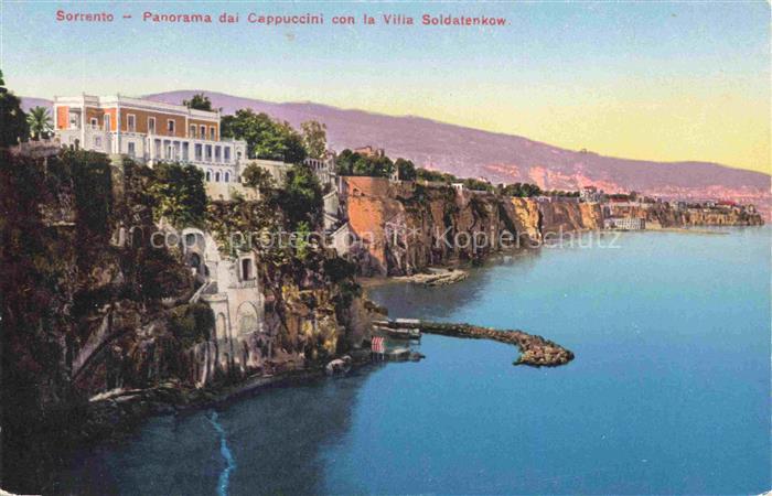 SORRENTO  Sorrent Campania IT Panorama dal Capppuccini con la Villa Soldatenkow