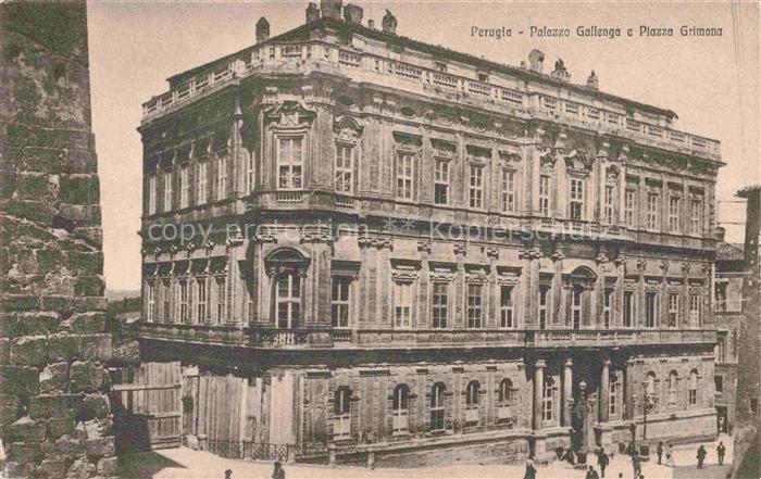 PERUGIA Umbria IT Palazzo Gallenga e Piazza Grimana