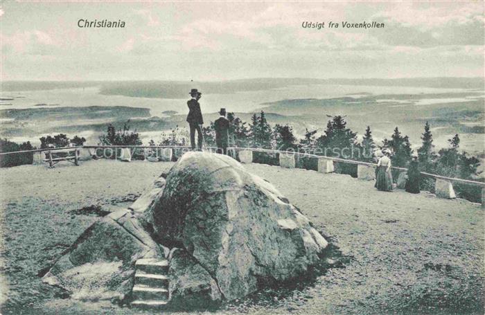 Christiania Norge Udsigt fra Voxenkollen