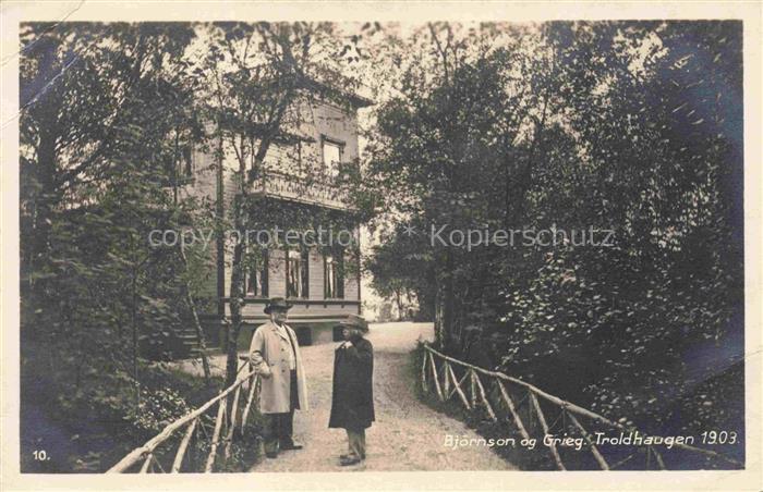 Troldhaugen Trondheim Sor-Trondelag Norge Bjoernson og Grieg