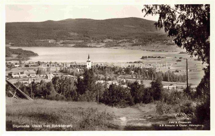 Siljansnaes Dalarnas Lan Sweden Utsikt fran Bjoerkberget