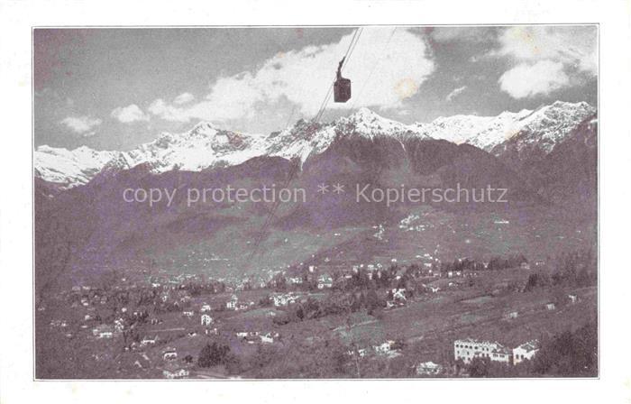 Avelengo-Falzeben Hafling Merano IT Panorama Luftseilbahn