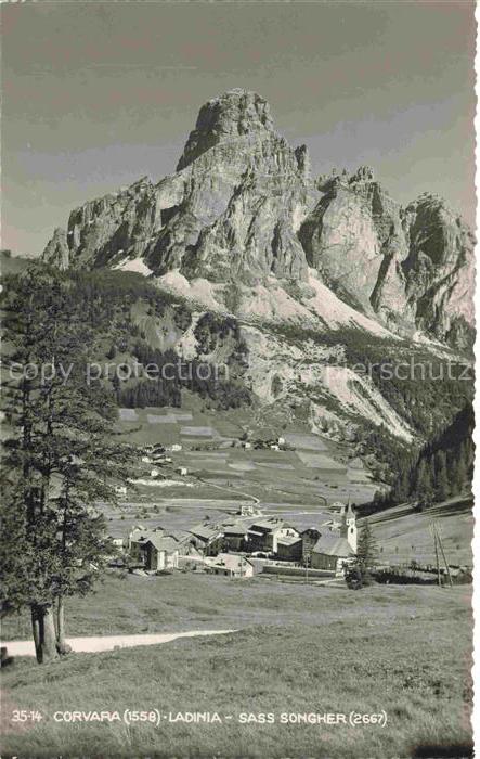 Corvara 1558m Pustertal Suedtirol IT Ladinia Sass Songher